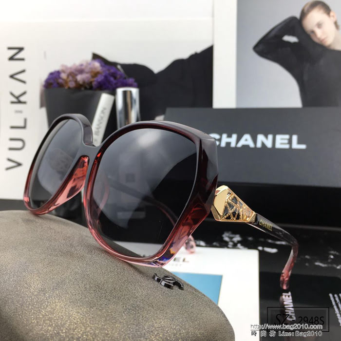 CHANEL香奈兒 2018新款 小香太陽鏡 PC鏡架 遮擋有害光線防輻射 2948S  lly1710